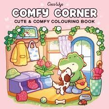 COMFY CORNER. CUTE & COMFY COLOURING BOOK