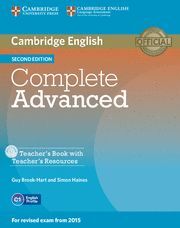 COMPLETE ADVANCED (2ND ED.) TEACHER´S BOOK WITH RESOURCES CD-ROM
