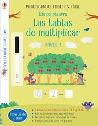 LIBROS PIZARRA TABLAS DE MULTIPLICAR 2