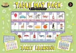 TABLE MAT PACK: EARLY LEARNING