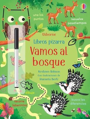 VAMOS AL BOSQUE. LIBROS PIZARRA CON ACTIVIDADES
