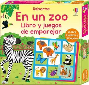 EN UN ZOO  (LIBRO Y JUEGOS DE EMPAREJAR) (CAJA)