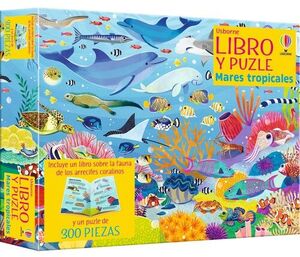 LIBRO Y PUZLE. MARES TROPICALES  (300 PIEZAS)