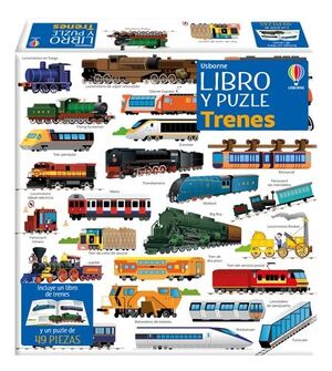 TRENES LIBRO+ PUZLE ( 49 PIEZAS)