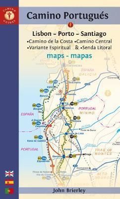 MAPA CAMINO PORTUGUÉS (LISBON - PORTO - SANTIAGO)