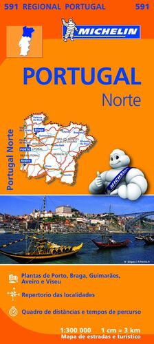 MAPA PORTUGAL NORTE 1:300.000