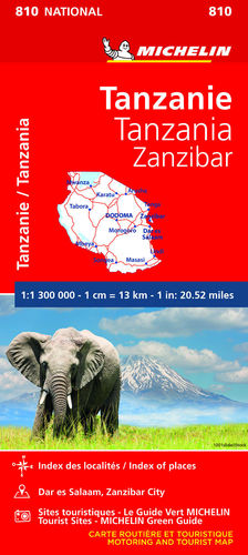 MAPA NATIONAL TANZANIA-ZANZÍBAR 2020