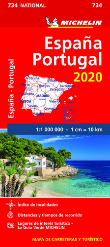 MAPA NATIONAL ESPAÑA 734 - PORTUGAL 2020