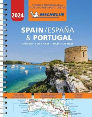 ATLAS DE CARRETERAS ESPANA & PORTUGAL 2024 (1:400 000)