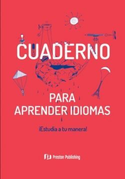 CUADERNO PARA APRENDER IDIOMAS.   (ROJO)