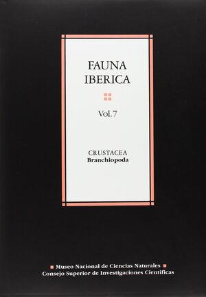 FAUNA IBÉRICA. VOL. 7. CRUSTACEA: BRANCHIOPODA