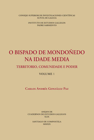 O BISPADO DE MONDOÑEDO NA IDADE MEDIA. 2 VOLS
