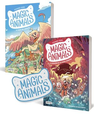 PACK MAGIC ANIMALS Nº  01 - 02. EL PODER DEL AMULETO - LA INVASIÓN DE LAS RANAS GIGANTES