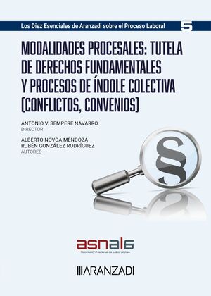 MODALIDADES PROCESALES: TUTELA DE DERECHOS FUNDAMENTALES Y PROCESOS DE INDOLE COLECTIVA (CONFLICTOS, CONVENIOS)
