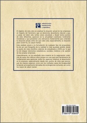 EL ABSENTISMO LABORAL Y SU GESTIÓN POR MEDIO DE LA NEGOCIACIÓN COLECTIVA