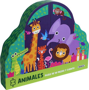 ANIMALES (CUENTO + PUZLE 48 PIEZAS)