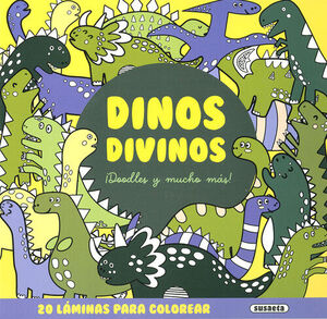 DINOS DIVINOS. 20 LÁMINA PARA COLOREAR