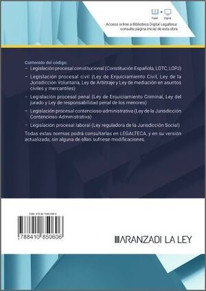 CODIGO LEYES PROCESALES