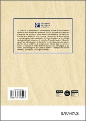 CRONICAS DE JURISPRUDENCIA DE DERECHO DEL TRABAJO 2023