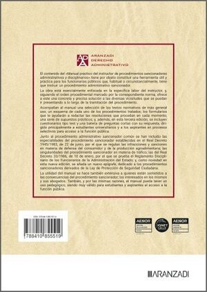 MANUAL PRACTICO DEL INSTRUCTOR DE LOS PROCEDIMIENTOS SANCIONADOS