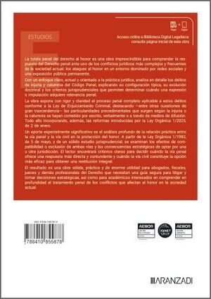 LA TUTELA PENAL DEL DERECHO AL HONOR