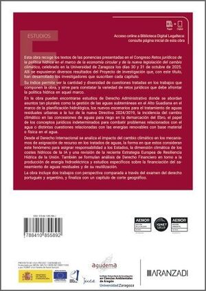 POLÍTICA HÍDRICA EN EL MARCO DELA  ECONOMÍA CIRCULAR CAMBIO CLIMÁTICO