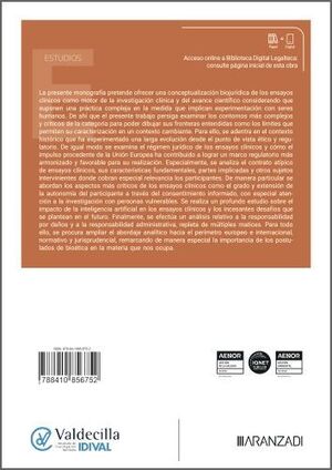 FRONTERAS BIOJURÍDICAS DE LOS ENSAYOS CLÍNICOS: CONCEPTUALIZACIÓN, ESTRUCTURA Y