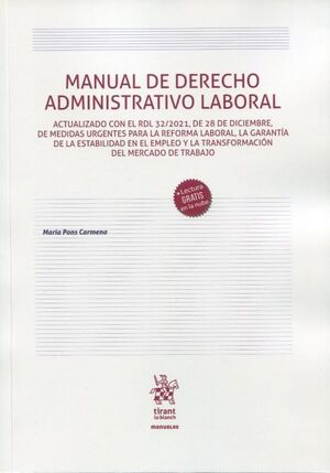 MANUAL DE DERECHO ADMINISTRATIVO LABORAL