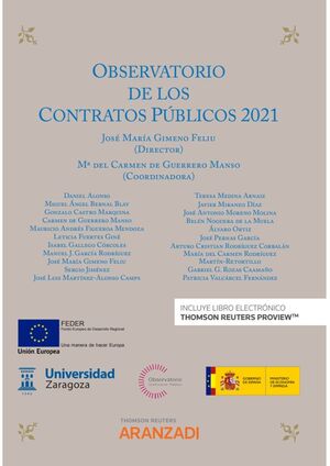 OBSERVATORIO DE LOS CONTRATOS PÚBLICOS 2021 (PAPEL + E-BOOK)