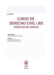 CURSO DE DERECHO CIVIL I BIS. DERECHO DE FAMILIA