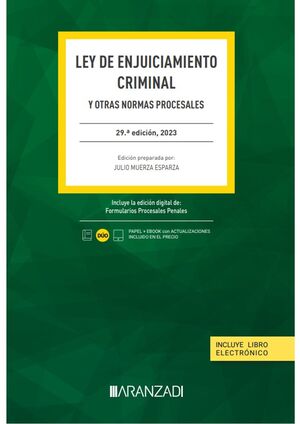 LEY DE ENJUICIAMIENTO CRIMINAL Y OTRAS NORMAS PROCESALES 29 EDICI