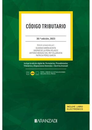 CÓDIGO TRIBUTARIO (PAPEL + E-BOOK) (30ª EDIC, 2023)