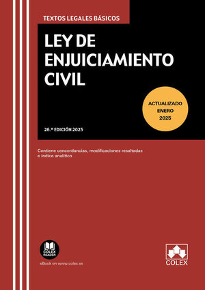 LEY DE ENJUICIAMIENTO CIVIL 26ª ED. 2025