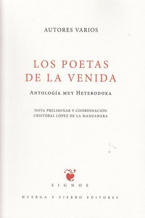 LOS POETAS DE LA VENIDA