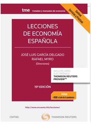 LECCIONES DE ECONOMÍA ESPAÑOLA 15ª ED. (PAPEL + E-BOOK)