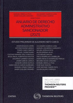 ANUARIO DE DERECHO ADMINISTRATIVO SANCIONADOR 2021 (PAPEL + E-BOO