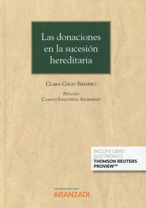DONACIONES EN LA SUCESION HEREDITARIA, LAS