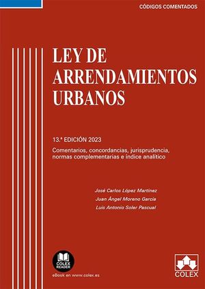 LEY DE ARRENDAMIENTOS URBANOS (13ª EDIC) 2023