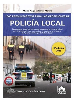 1600 PREGUNTAS TEST PARA  POLICIA LOCAL