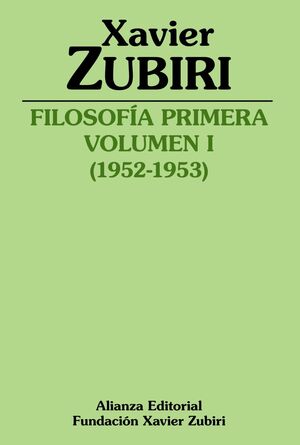 FILOSOFIA PRIMERA VOLUMEN I (1952-1953)