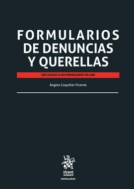 FORMULARIOS DE DENUNCIAS Y QUERELLAS