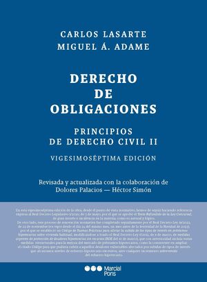 PRINCIPIOS DE DERECHO CIVIL II. DERECHO DE OBLIGACIONES