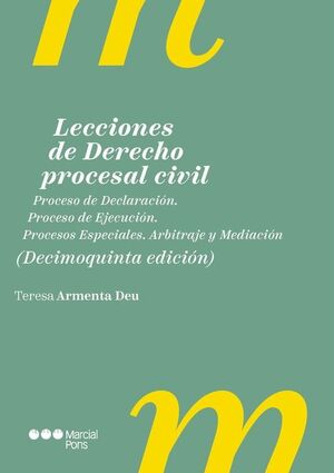 LECCIONES DE DERECHO PROCESAL CIVIL 15º ED
