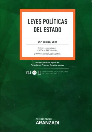 LEYES POLITICAS DEL ESTADO  (39ª EDIC, 2021)