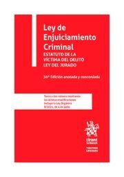 LEY DE ENJUICIAMIENTO CRIMINAL 30ª EDICIÓN ANOTADA Y CONCORDADA