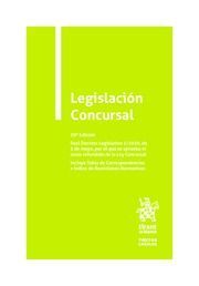 LEGISLACIÓN CONCURSAL 28ª ED.