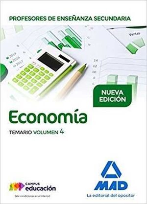 TEMARIO VOLUMEN 4 ECONOMIA PROFESORES SECUNDARIA