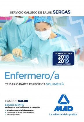 TEMARIO ESPECIFICO ENFERMERO/A VOLUMEN 4 SERGAS