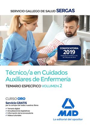 TEMARIO ESPECIFICO 2. TECNICO CUIDADOS AUXILIARES ENFERMERIA SERGAS
