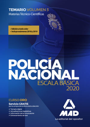 TEMARIO 3 POLICIA NACIONAL ESCALA BASICA